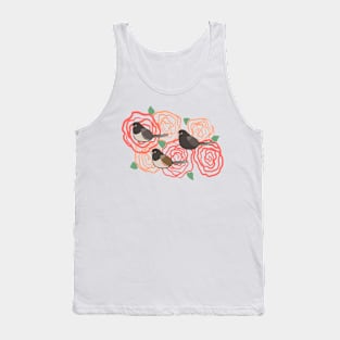 Junco Trio on Roses Tank Top